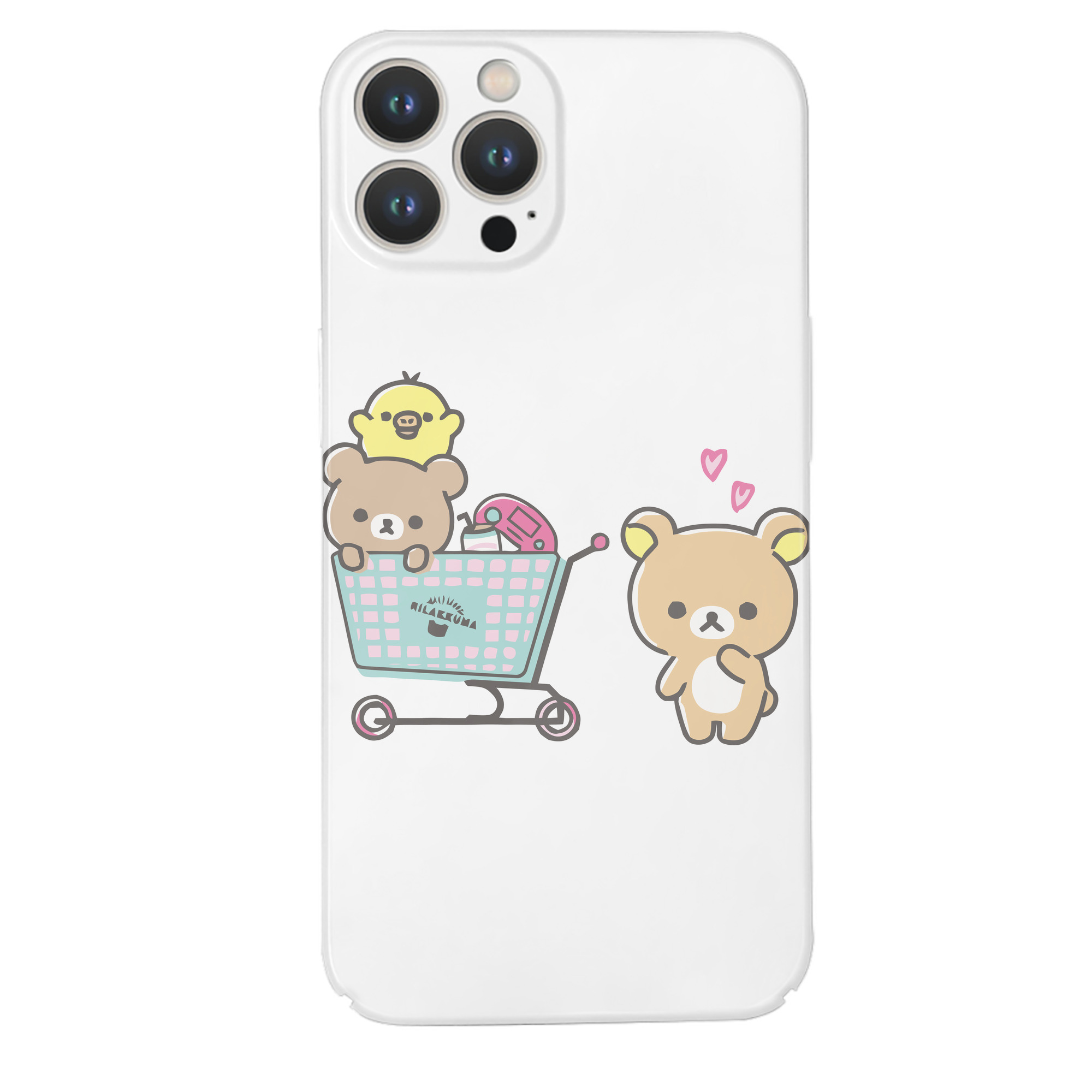 （画像用） リラックマ リラックマ キイロイトリ Rilakkuma Korilakkuma Kiiroitori 【iPhone 14シリーズ対応】ハードケース